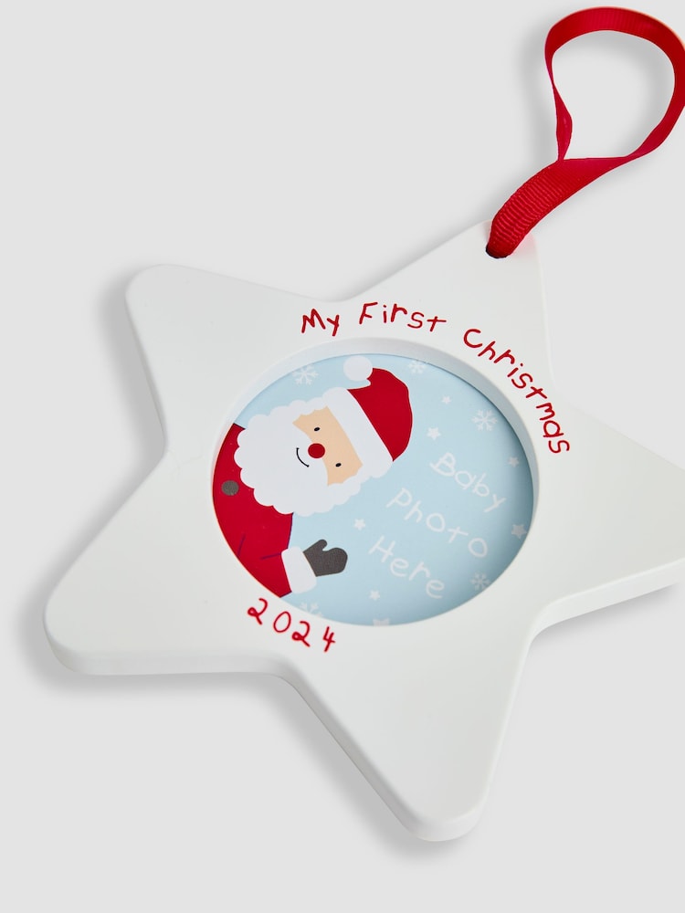 JoJo Maman Bébé My First Christmas 2024 Star Tree Decoration - Image 3 of 3