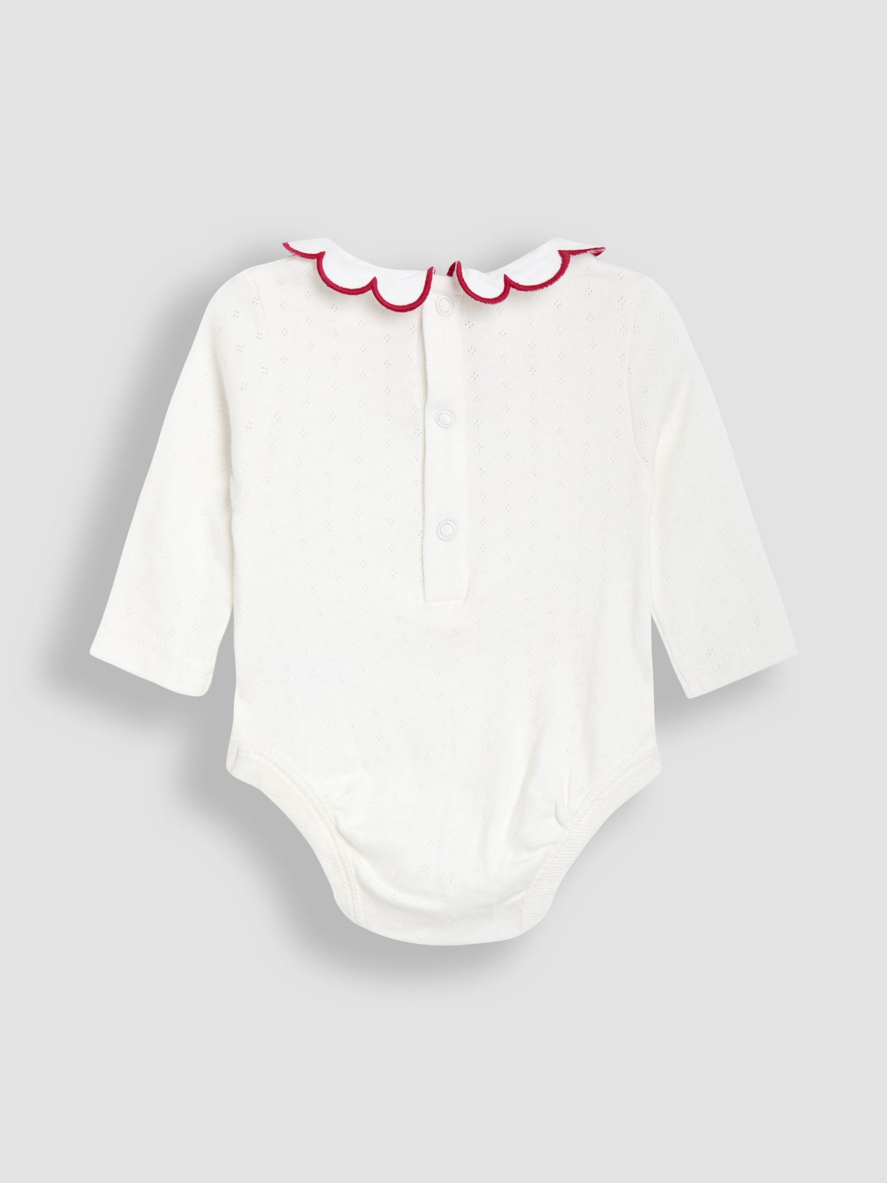 Buy JoJo Maman Bébé Red Embroidered Cord Baby Dress & Body Set from the ...