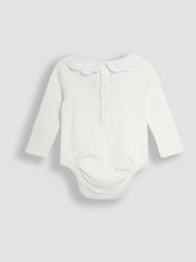 JoJo Maman Bébé Red Baby Robin Embroidered Cord  Dress and Body Set - Image 5 of 5