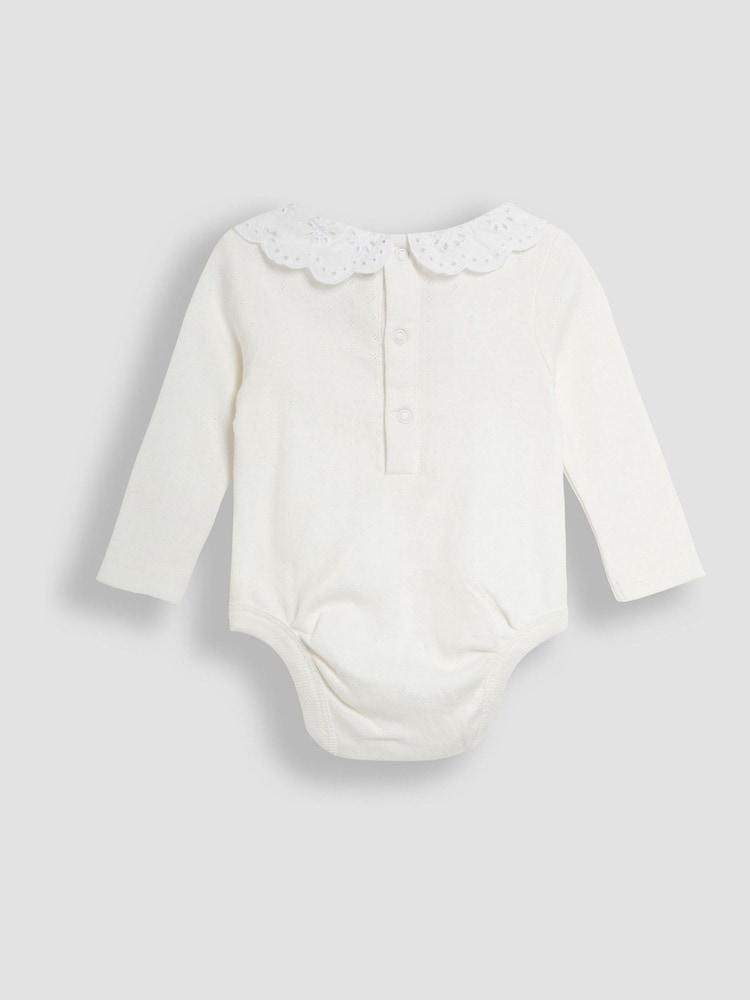 JoJo Maman Bébé Red Baby Robin Embroidered Cord  Dress and Body Set - Image 5 of 5