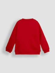 JoJo Maman Bébé Red Reindeer Appliqué Sweatshirt and Leggings Set - Image 3 of 6
