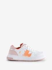 Calvin Klein White Low Cut Lace-Up Sneakers - Image 1 of 1