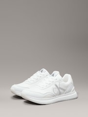 Calvin Klein White Low Cut Lace-Up Sneakers - Image 4 of 7