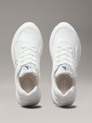 Calvin Klein White Low Cut Lace-Up Sneakers - Image 5 of 7