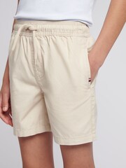U.S. Polo Assn. Cream Boys Linen Blend Deck Shorts - Image 2 of 4