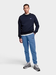 Penfield Blue Chrome Mens Relaxed Fit 100% Cotton Original Logo Joggers - Image 2 of 8