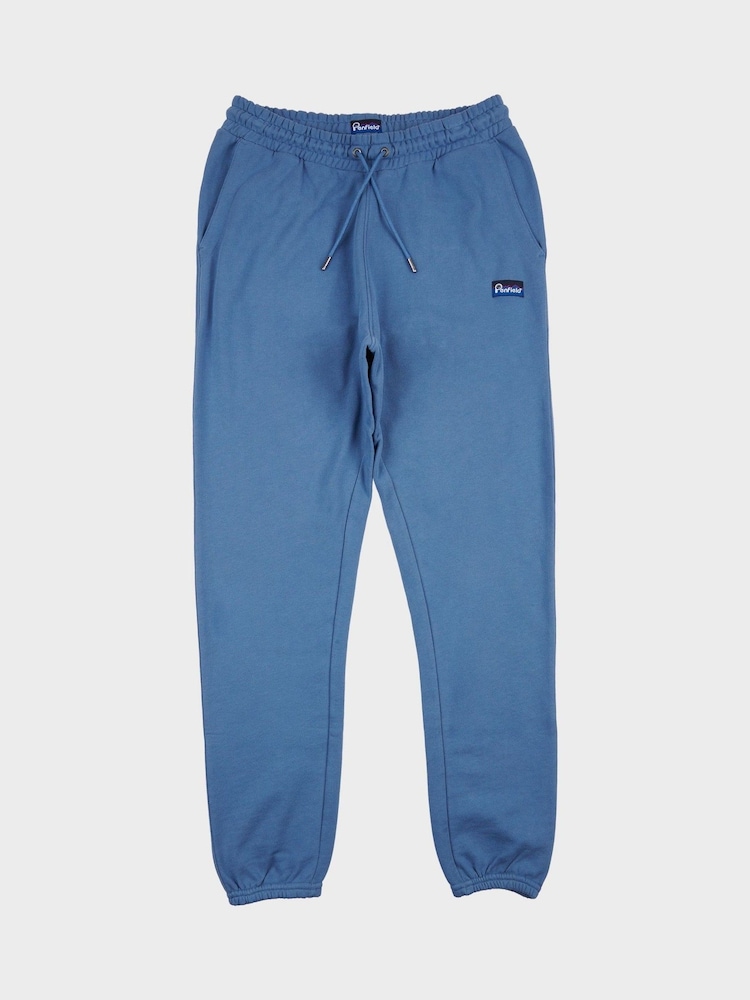 Penfield Blue Chrome Mens Relaxed Fit 100% Cotton Original Logo Joggers - Image 7 of 8