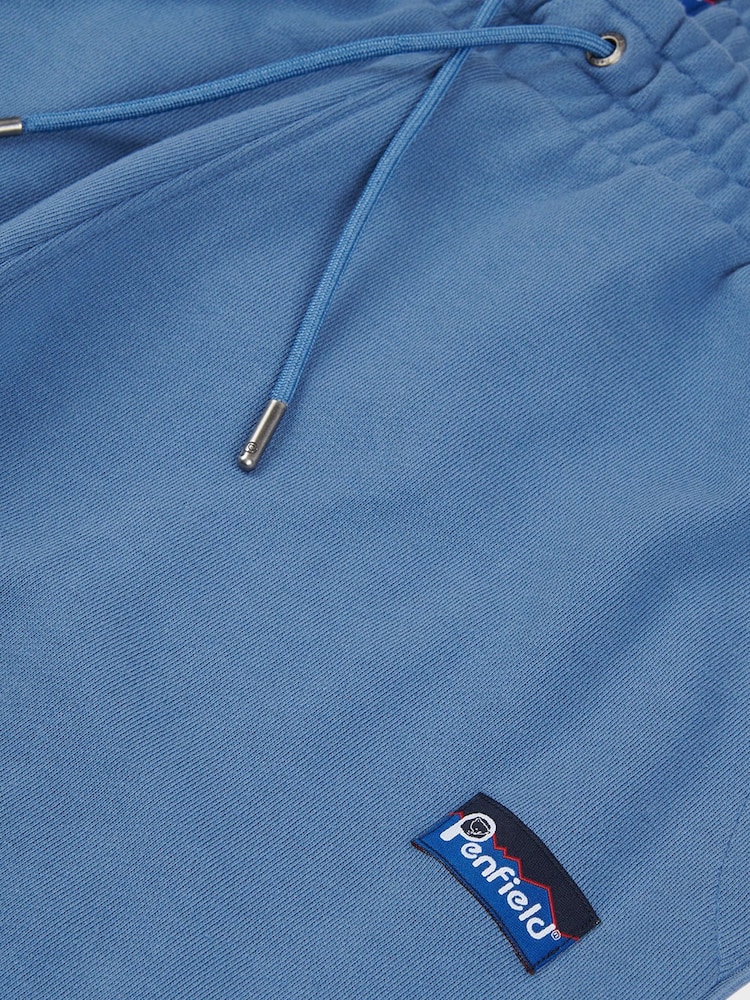 Penfield Blue Chrome Mens Relaxed Fit 100% Cotton Original Logo Joggers - Image 8 of 8