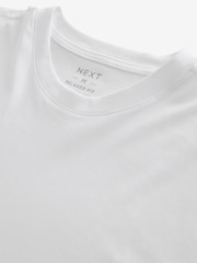White Relaxed Fit Long Sleeve Crew Neck T-Shirt - Image 6 of 7