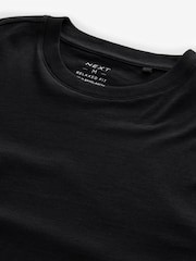 Black Relaxed Fit Long Sleeve Crew Neck T-Shirt - Image 6 of 7