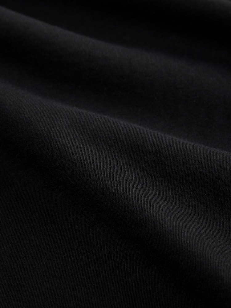 Black Relaxed Fit Long Sleeve Crew Neck T-Shirt - Image 7 of 7