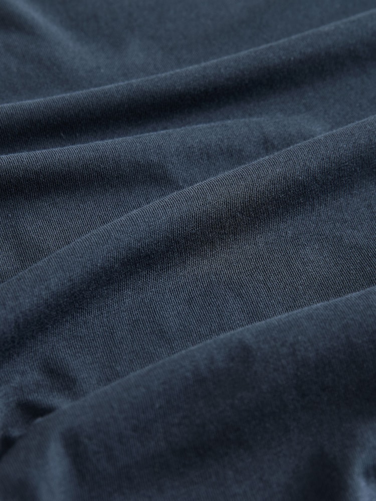 Navy Blue Relaxed Fit Long Sleeve Crew Neck T-Shirt - Image 7 of 7