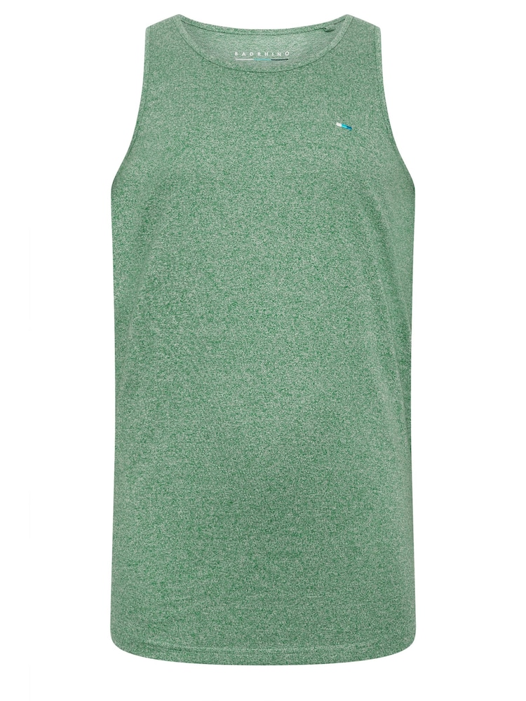 BadRhino Big & Tall Green 100% Cotton Marl Vest - Image 2 of 3