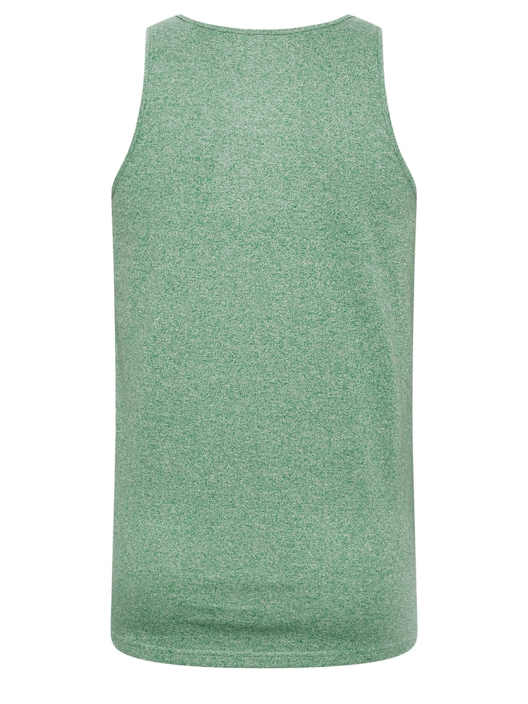 BadRhino Big & Tall Green 100% Cotton Marl Vest - Image 3 of 3