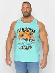 BadRhino Big & Tall Lot de 2 gilets imprimés 100% coton Lost In Paradise - Image 2 of 5