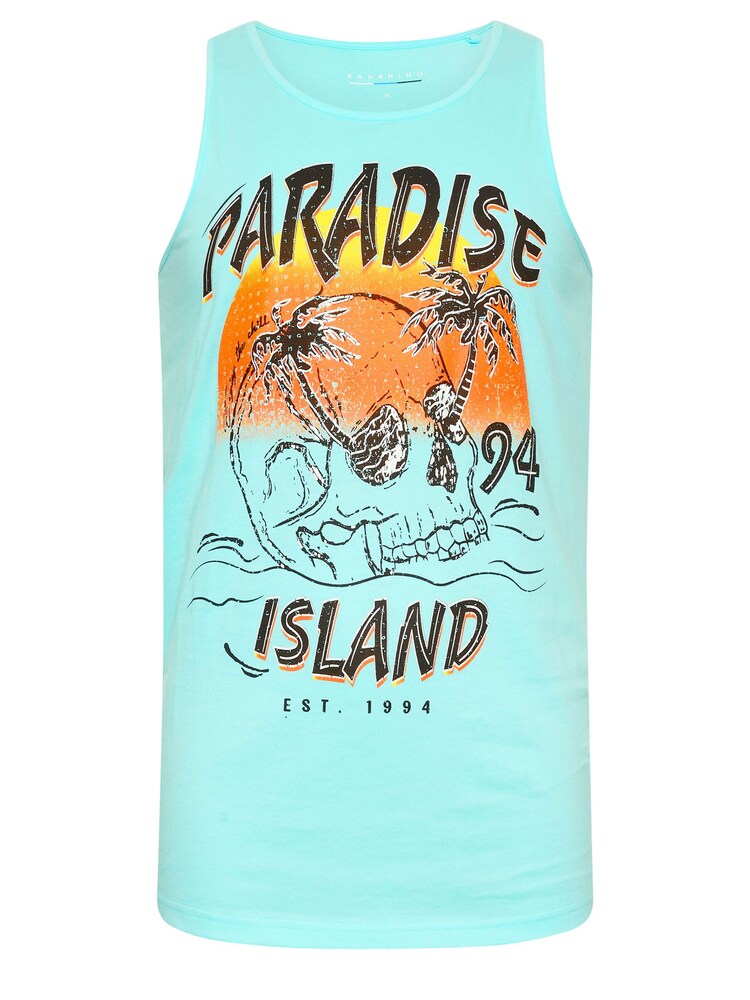 BadRhino Big & Tall Lot de 2 gilets imprimés 100% coton Lost In Paradise - Image 4 of 5