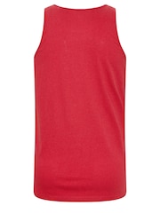 BadRhino Big & Tall Red 100% Cotton Marl Vest - Image 3 of 3