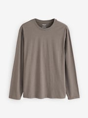 Neutral Regular Fit Regular Fit Long Sleeve 100% Cotton T-Shirts 5 Pack - Image 11 of 16