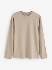 Neutral Regular Fit Regular Fit Long Sleeve 100% Cotton T-Shirts 5 Pack - Image 12 of 16