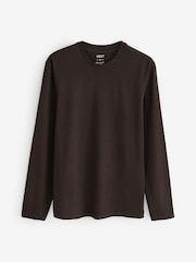 Neutral Regular Fit Regular Fit Long Sleeve 100% Cotton T-Shirts 5 Pack - Image 14 of 16