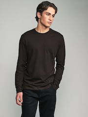 Neutral Regular Fit Regular Fit Long Sleeve 100% Cotton T-Shirts 5 Pack - Image 2 of 16