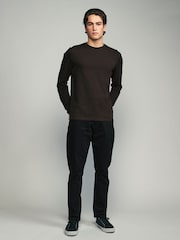 Neutral Regular Fit Regular Fit Long Sleeve 100% Cotton T-Shirts 5 Pack - Image 4 of 16