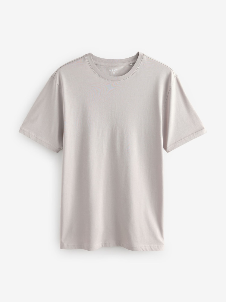 Blues/Purple/Pink/Neutrals Slim Fit Essential Cotton T-Shirts 6 Pack - Image 14 of 17