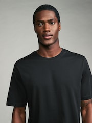 White/Black/Blue/Green/Purple/Yellow Regular Fit Essential Cotton T-Shirts 6 Pack - Image 10 of 18