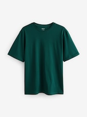White/Black/Blue/Green/Purple/Yellow Regular Fit Essential Cotton T-Shirts 6 Pack - Image 11 of 18