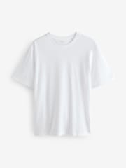 White/Black/Blue/Green/Purple/Yellow Regular Fit Essential Cotton T-Shirts 6 Pack - Image 12 of 18