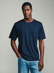White/Black/Blue/Green/Purple/Yellow Regular Fit Essential Cotton T-Shirts 6 Pack - Image 3 of 18