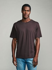 White/Black/Blue/Green/Purple/Yellow Regular Fit Essential Cotton T-Shirts 6 Pack - Image 5 of 18