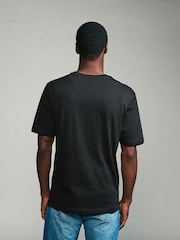 White/Black/Blue/Green/Purple/Yellow Regular Fit Essential Cotton T-Shirts 6 Pack - Image 8 of 18