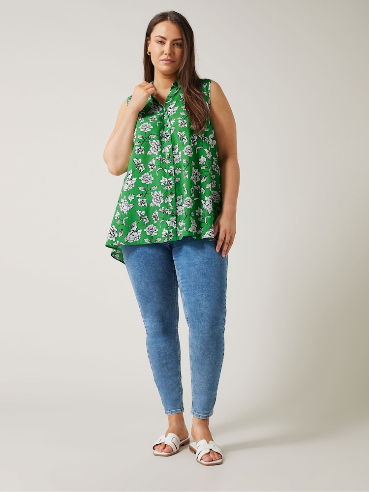 Evans Curve Floral Print Tunic - Image 1 of 5