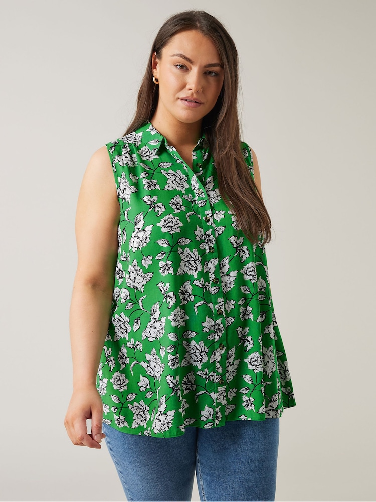 Evans Curve Floral Print Tunic - Image 2 of 5