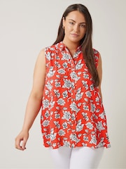 Evans Curve Floral Print Tunic - Image 1 of 5
