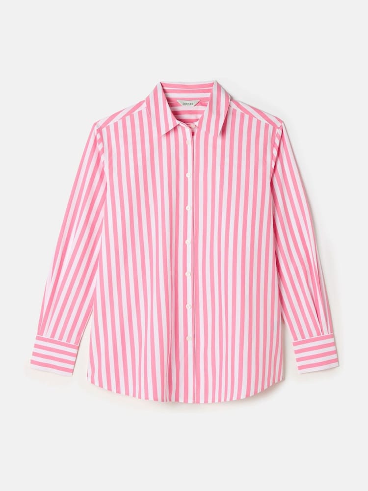 Rayas en rosa y blanco - Camisa larga y holgada Amilla de Joules - Imagen 7 de 7