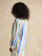 Joules Maeva Stripe Relaxed Fit 100% Linen Shirt - Image 2 of 7