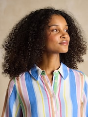 Joules Maeva Stripe Relaxed Fit 100% Linen Shirt - Image 5 of 7