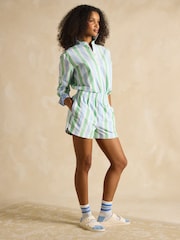Rayas en azul y verde - Camisa larga y holgada Amilla de Joules - Imagen 10 de 11