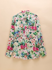 Floral multicolor - Joules Maeva Relaxed Fit 100% Linen Shirt - Imagen 7 de 7