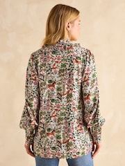 Joules Harper Multi Tie Neck Blouse - Image 2 of 7