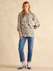 Joules Harper Multi Tie Neck Blouse - Image 3 of 7