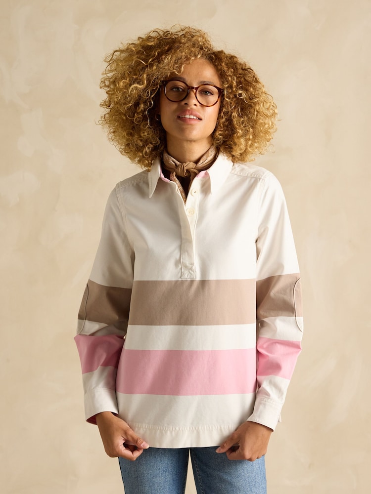Tan/Pink - Joules Brinley Deck Shirt - Imagen 1 de 8 Tan/Pink - Joules Brinley Deck Shirt - Imagen 1 de 8