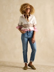 Tan/Pink - Joules Brinley Deck Shirt - Imagen 4 de 8