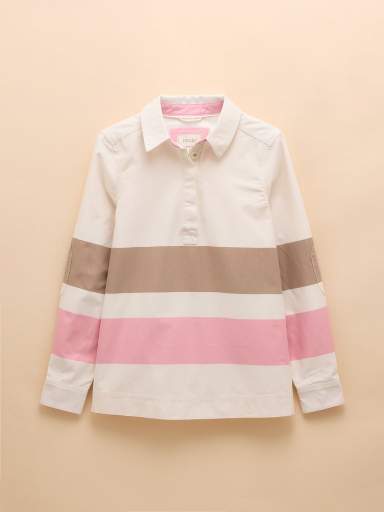 Tan/Pink - Joules Brinley Deck Shirt - Imagen 8 de 8 Tan/Pink - Joules Brinley Deck Shirt - Imagen 8 de 8