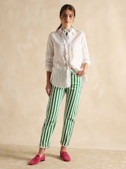 Joules Selene White 100% Linen Shirt - Image 3 of 6