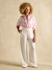 Rosa - Camisa 100% lino Selene de Joules - Imagen 3 de 7