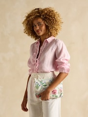 Rosa - Camisa 100% lino Selene de Joules - Imagen 6 de 7