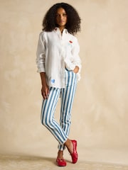 Joules Set Match White 100% Linen Shirt - Image 8 of 9